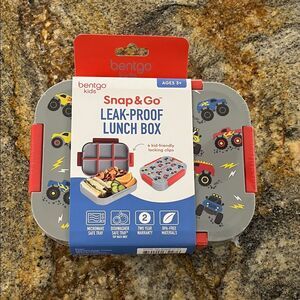 Bentgo Kids Leak-Proof Lunch Box with monster truck